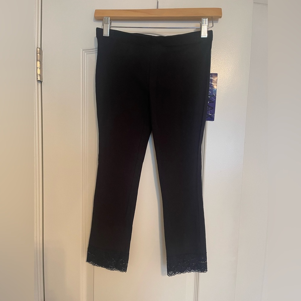 NWT Leggings with Lace Hem